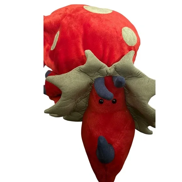 Jellycat Retired Cushkin Dinosaur Red Spotted Triceratops CUS2T NWT Rare - Picture 2 of 6